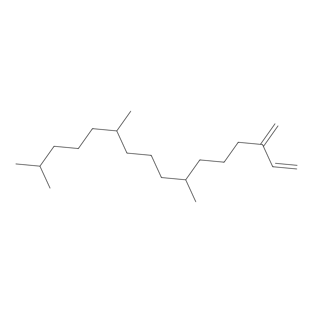 Neophytadiene molecular structure, CAS 504-96-1