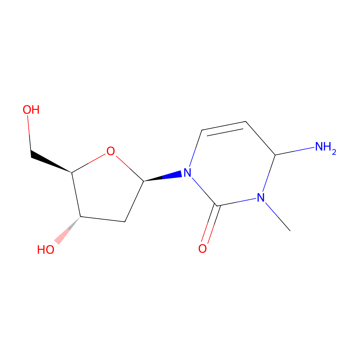 2'-Deoxy-3-methyl-3,4-dihydrocytidine molecular structure, CAS 5040-21-1