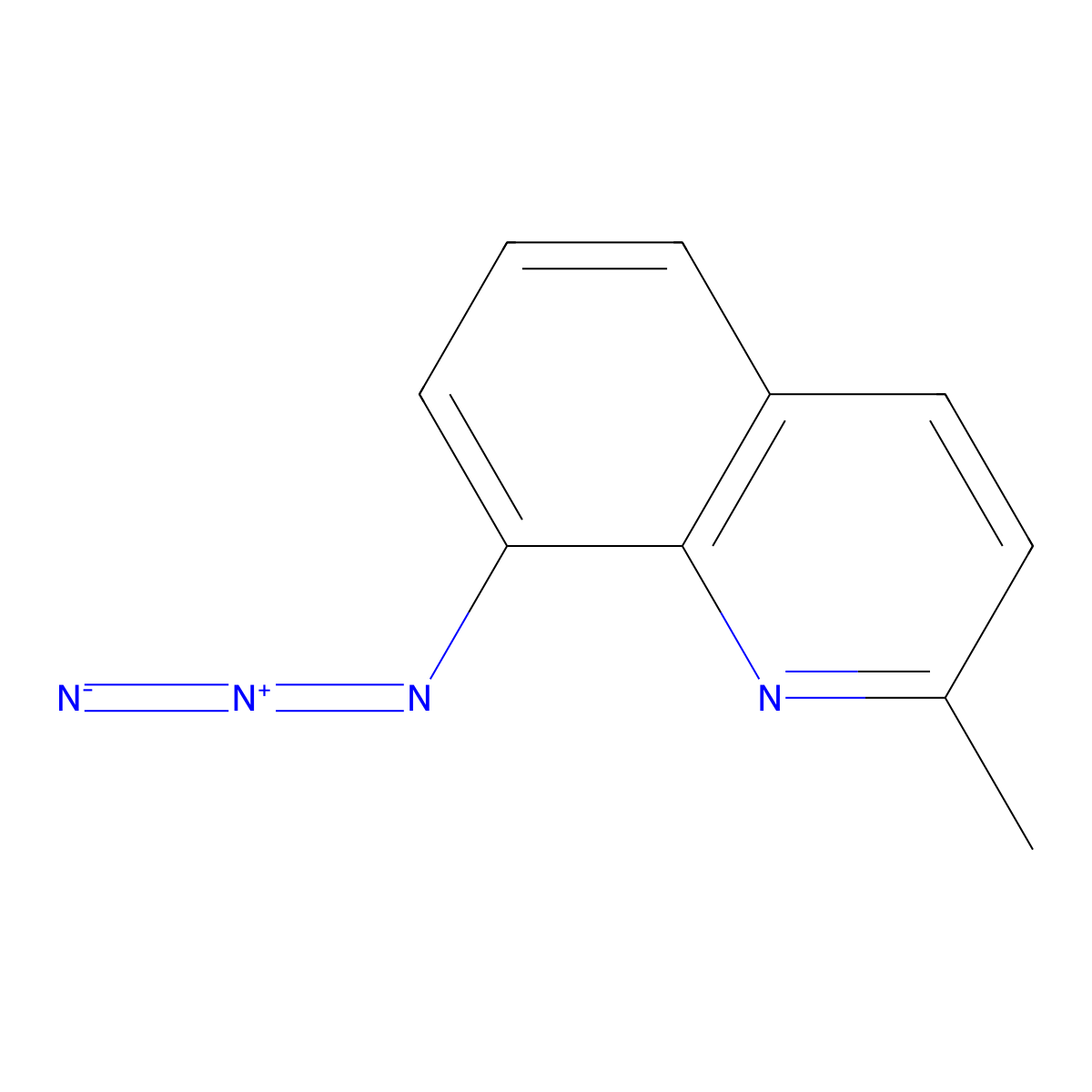 8-Azido-2-methylquinoline molecular structure, CAS 50400-07-2