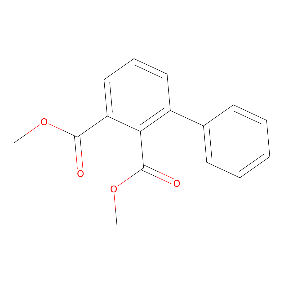 Dimethyl [1,1'-biphenyl]-2,3-dicarboxylate molecular structure, CAS 50402-81-8