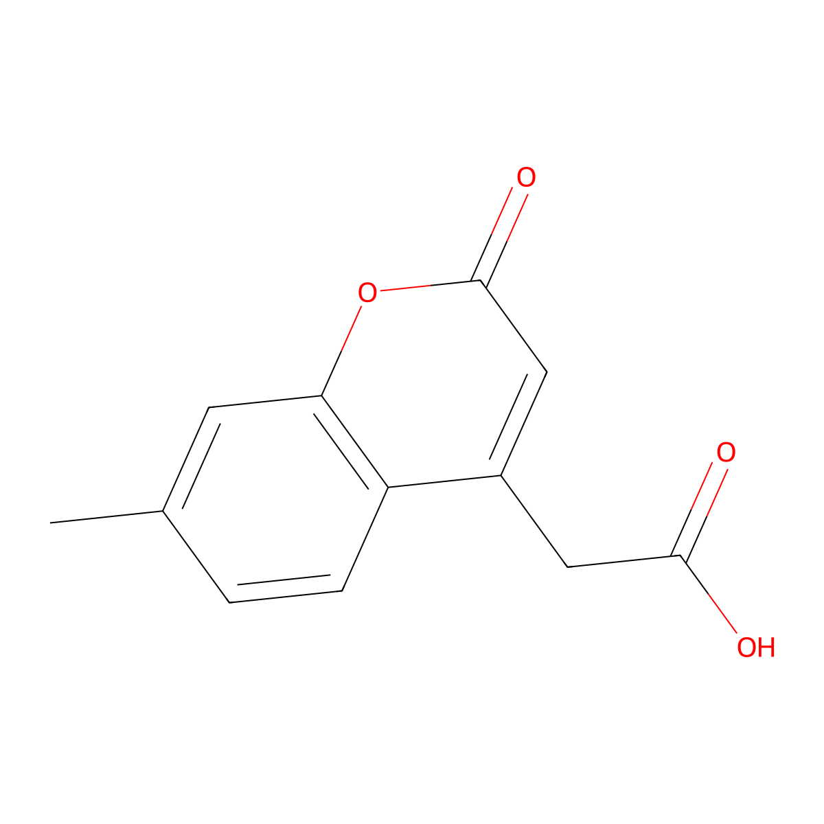 (7-Methyl-2-oxo-2H-1-benzopyran-4-yl)acetic acid molecular structure, CAS 50402-83-0