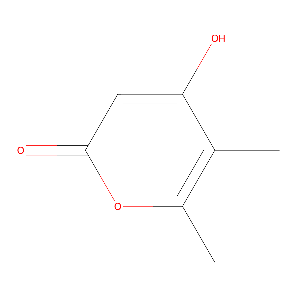 4-Hydroxy-5,6-dimethyl-2H-pyran-2-one molecular structure, CAS 50405-45-3