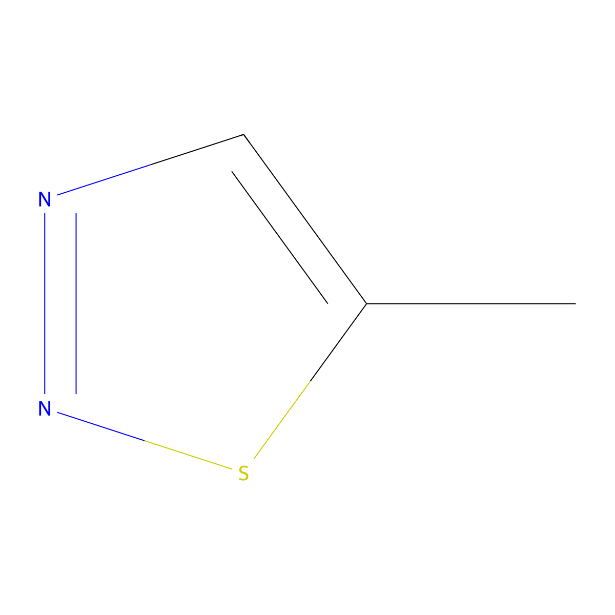 5-Methyl-1,2,3-thiadiazole molecular structure, CAS 50406-54-7