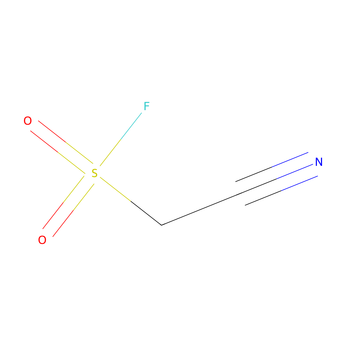 Cyanomethanesulfonyl fluoride molecular structure, CAS 50408-65-6