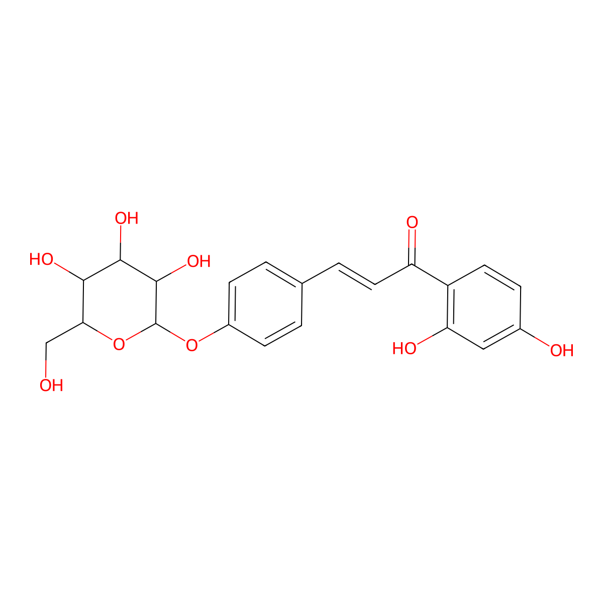Isoliquiritin molecular structure, CAS 5041-81-6
