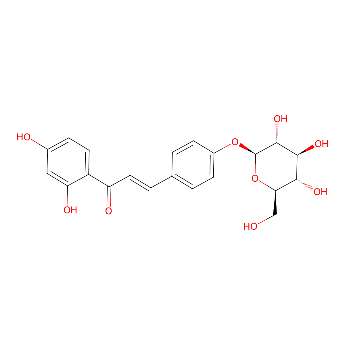 Isoliquiritin molecular structure, CAS 5041-81-6