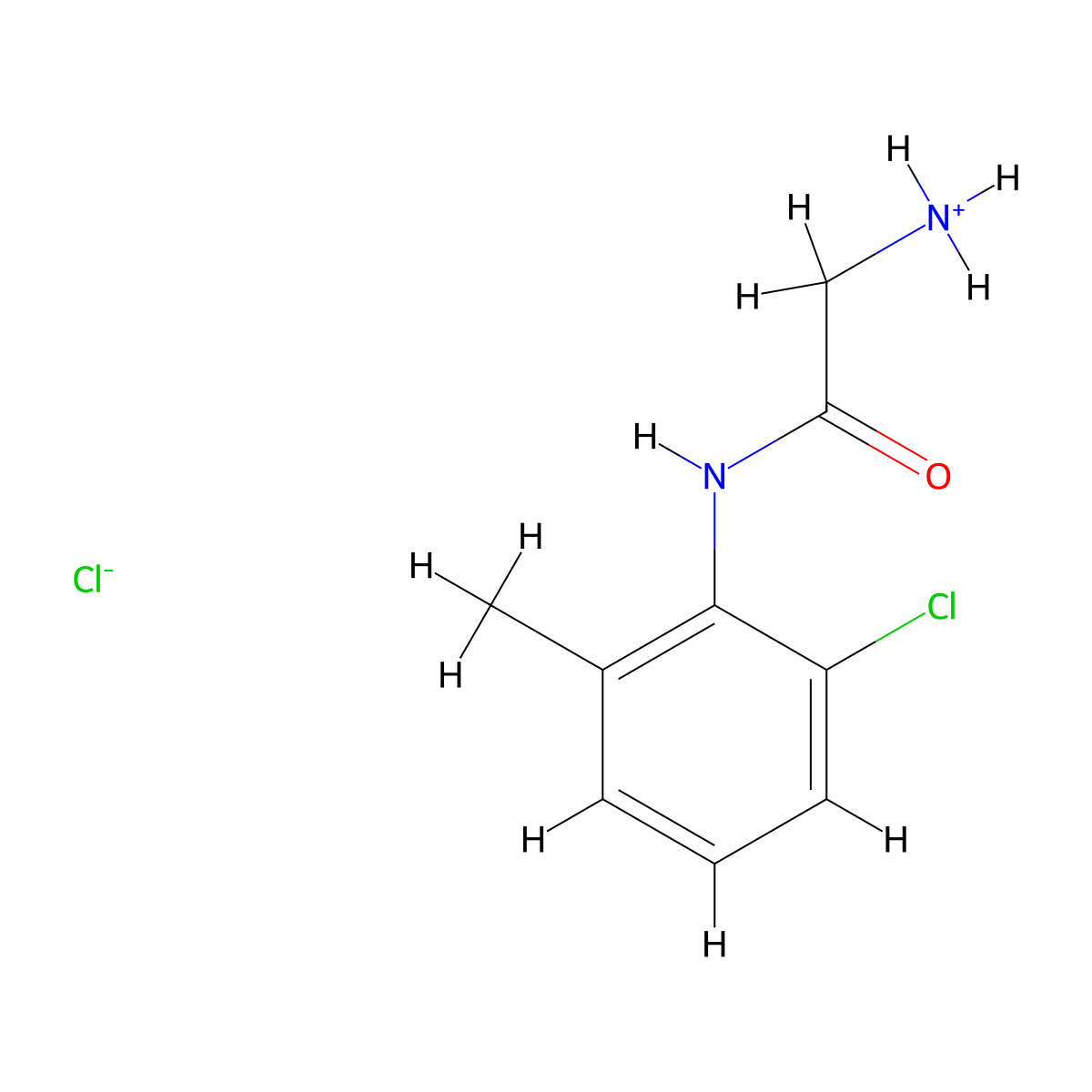 o-Acetotoluidide, 2-amino-6'-chloro-, hydrochloride molecular structure, CAS 50416-18-7