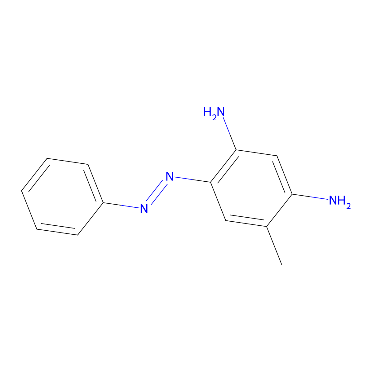 1,3-Benzenediamine, 4-methyl-6-(phenylazo)- molecular structure, CAS 5042-54-6