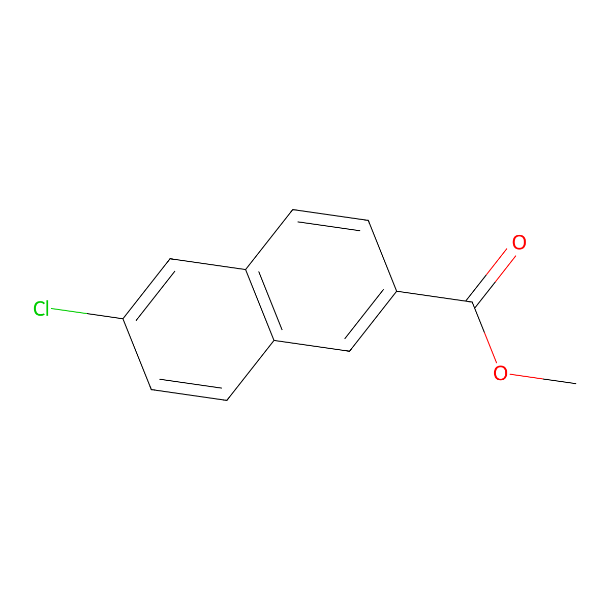 Methyl 6-chloro-2-naphthoate molecular structure, CAS 5042-96-6