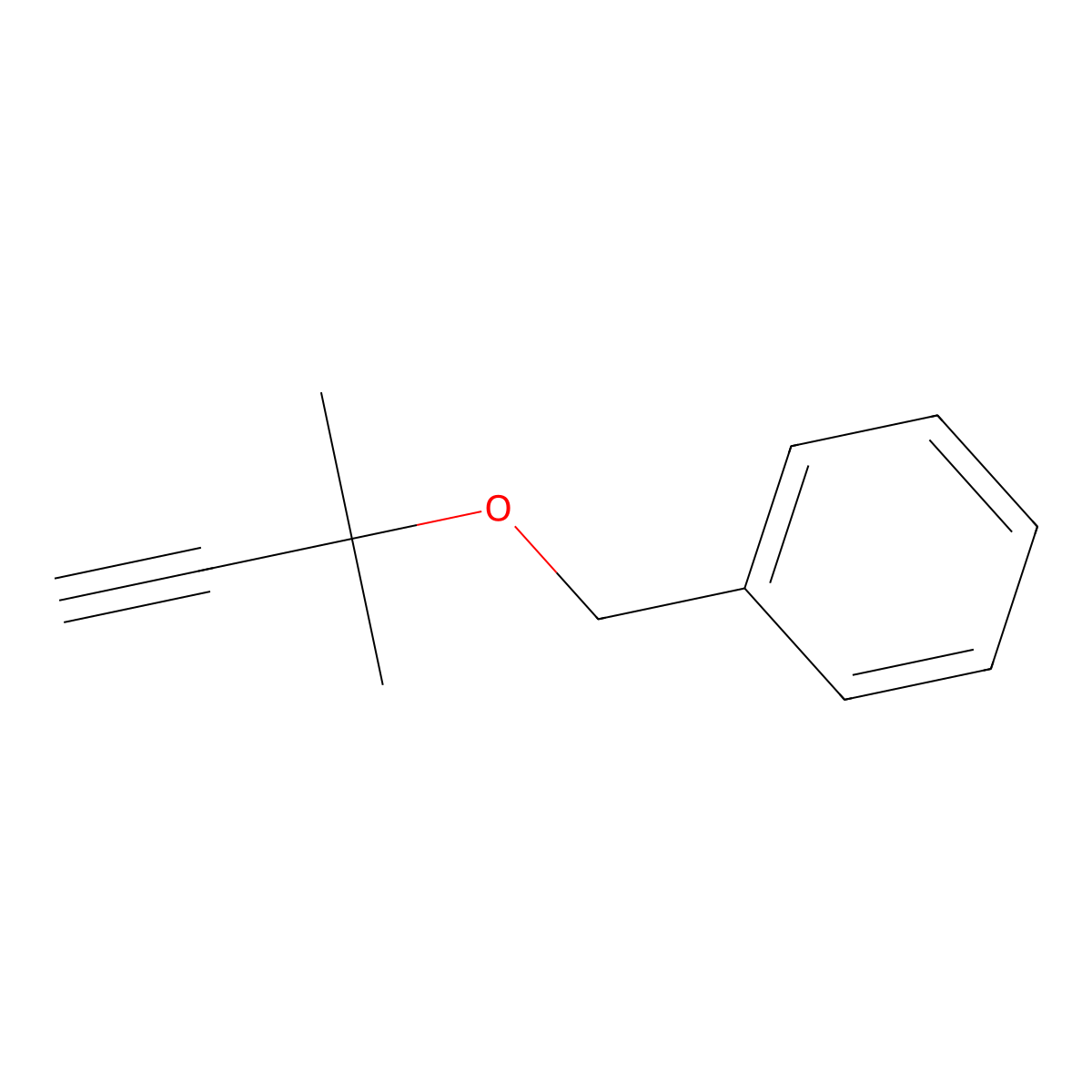 {[(2-Methylbut-3-yn-2-yl)oxy]methyl}benzene molecular structure, CAS 50420-73-0