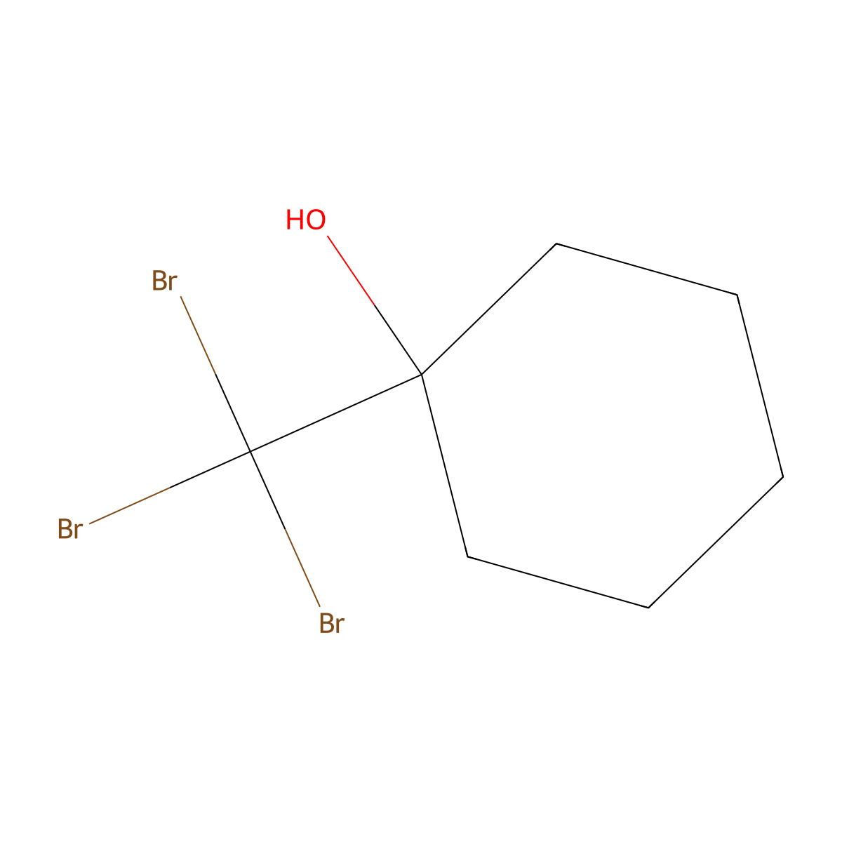 1-(Tribromomethyl)cyclohexan-1-ol molecular structure, CAS 50421-26-6