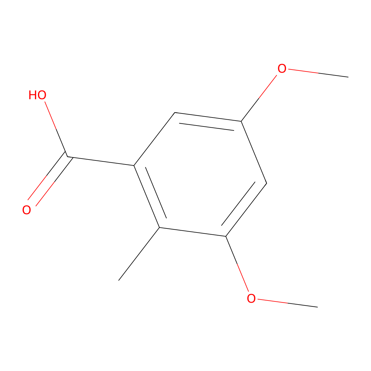 3,5-Dimethoxy-2-methylbenzoic acid molecular structure, CAS 50423-23-9
