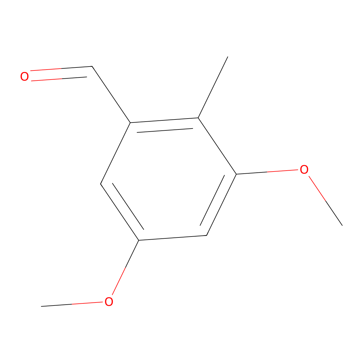2-Methyl-3,5-dimethoxybenzaldehyde molecular structure, CAS 50423-25-1