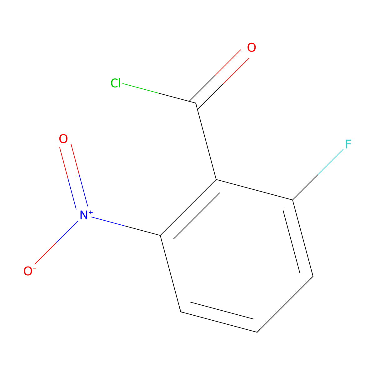 2-Fluoro-6-nitrobenzoyl chloride molecular structure, CAS 50424-88-9