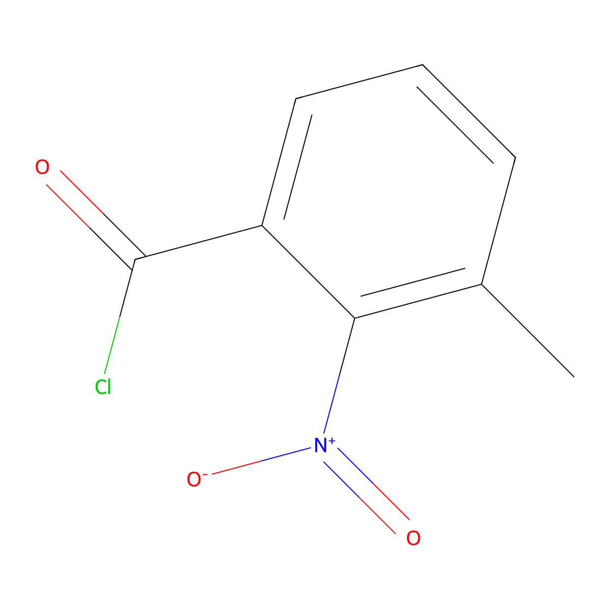 3-Methyl-2-nitrobenzoyl chloride molecular structure, CAS 50424-93-6