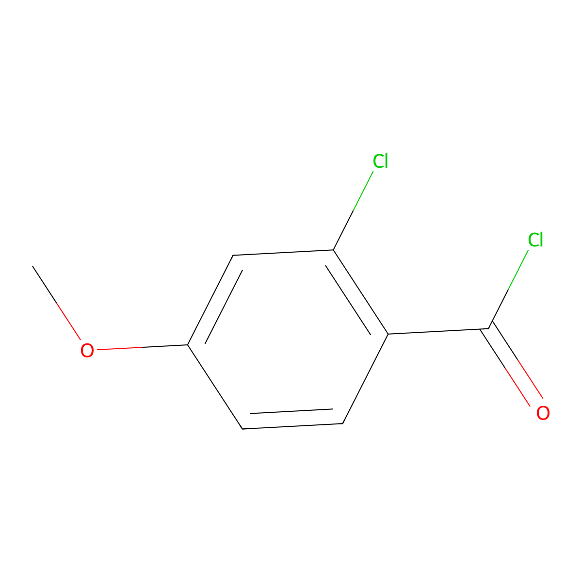 2-Chloro-4-methoxybenzoyl chloride molecular structure, CAS 50424-99-2
