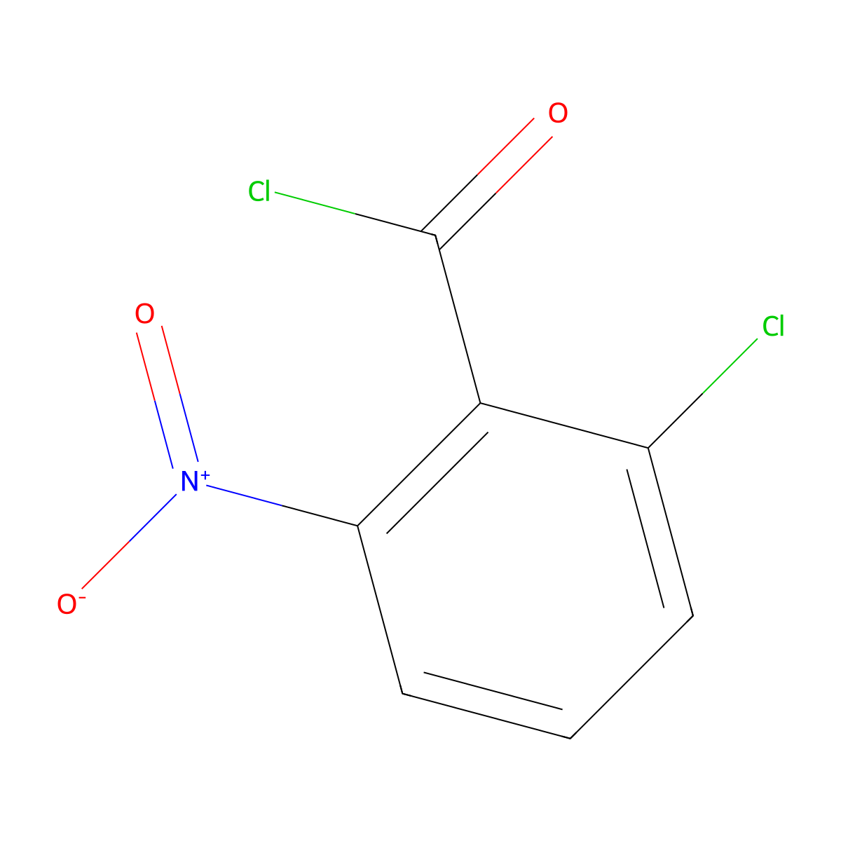 2-Chloro-6-nitrobenzoyl chloride molecular structure, CAS 50425-14-4