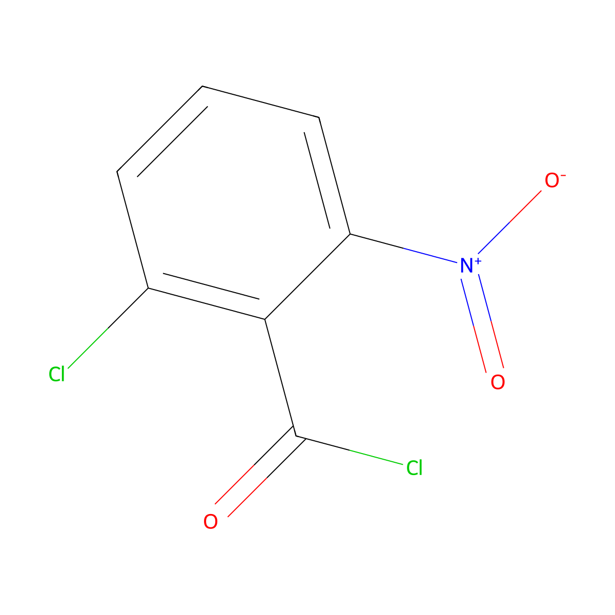 2-Chloro-6-nitrobenzoyl chloride molecular structure, CAS 50425-14-4