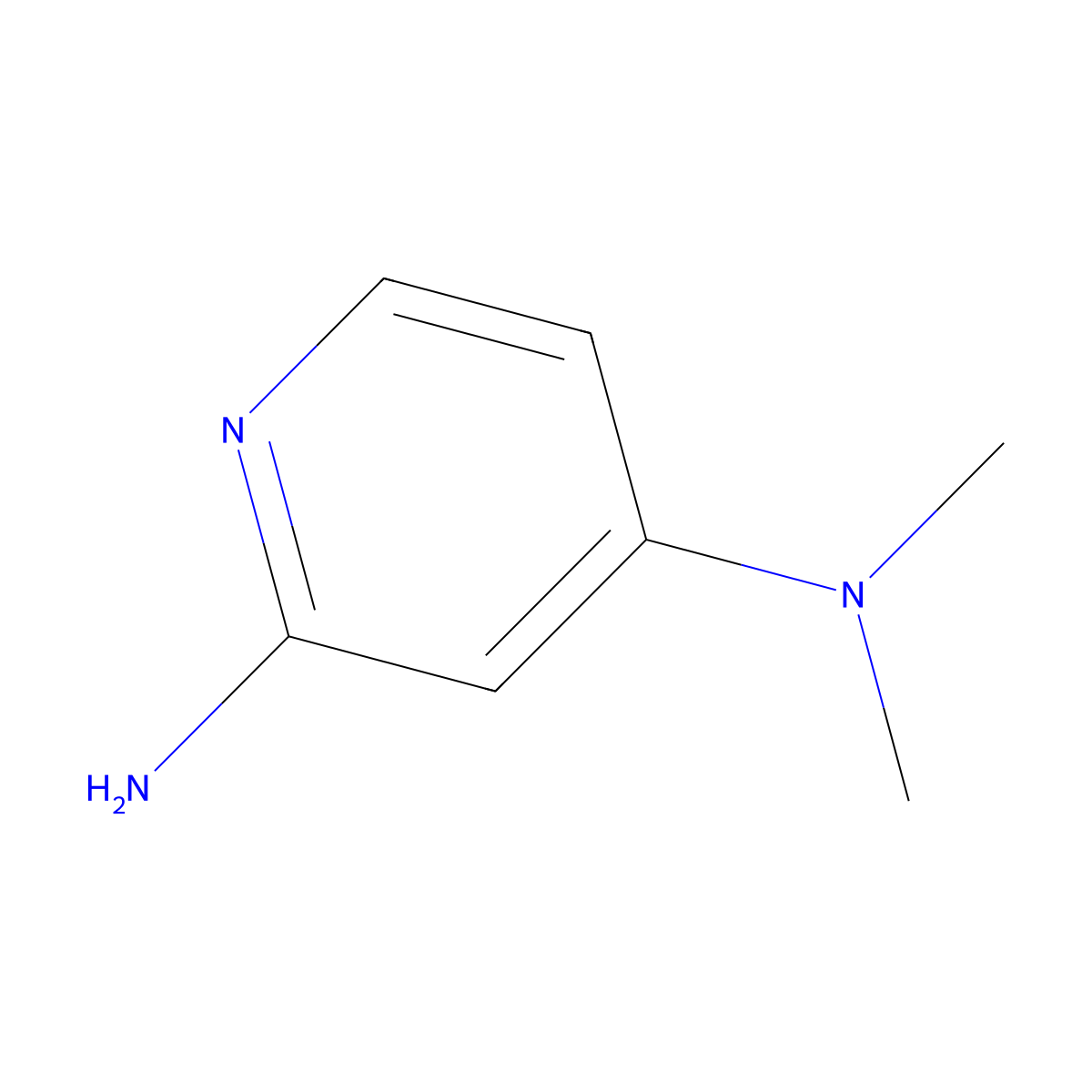 4-N,4-N-dimethylpyridine-2,4-diamine molecular structure, CAS 50426-31-8