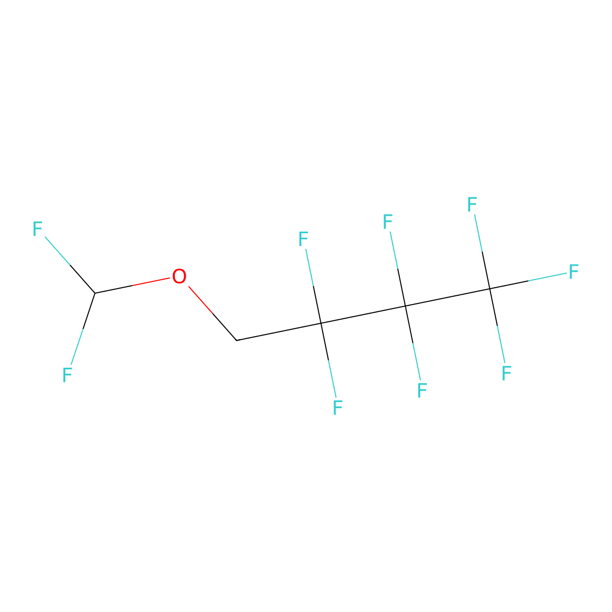 4-(Difluoromethoxy)-1,1,1,2,2,3,3-heptafluorobutane molecular structure, CAS 50428-19-8