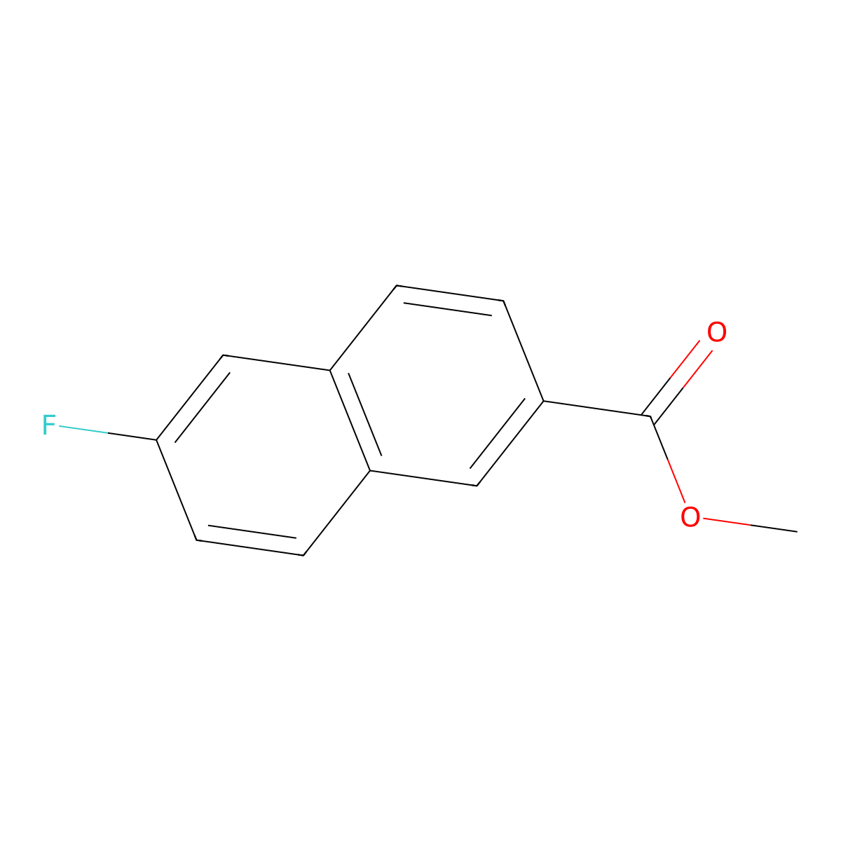 Methyl 6-Fluoro-2-naphthoate molecular structure, CAS 5043-00-5