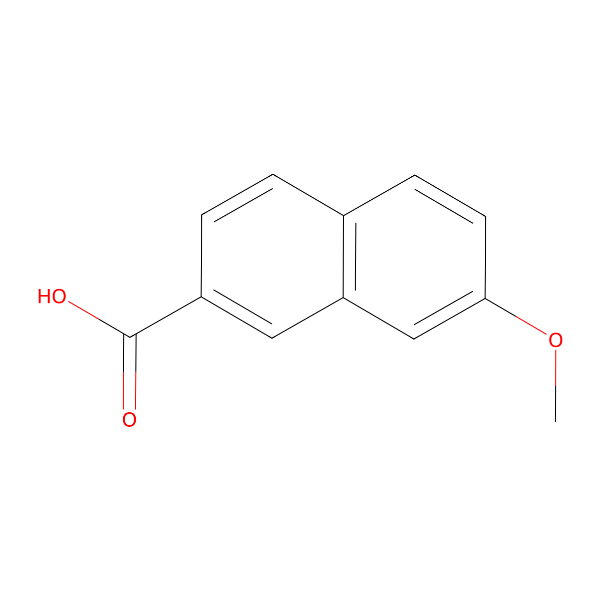 7-Methoxynaphthalene-2-carboxylic acid molecular structure, CAS 5043-07-2
