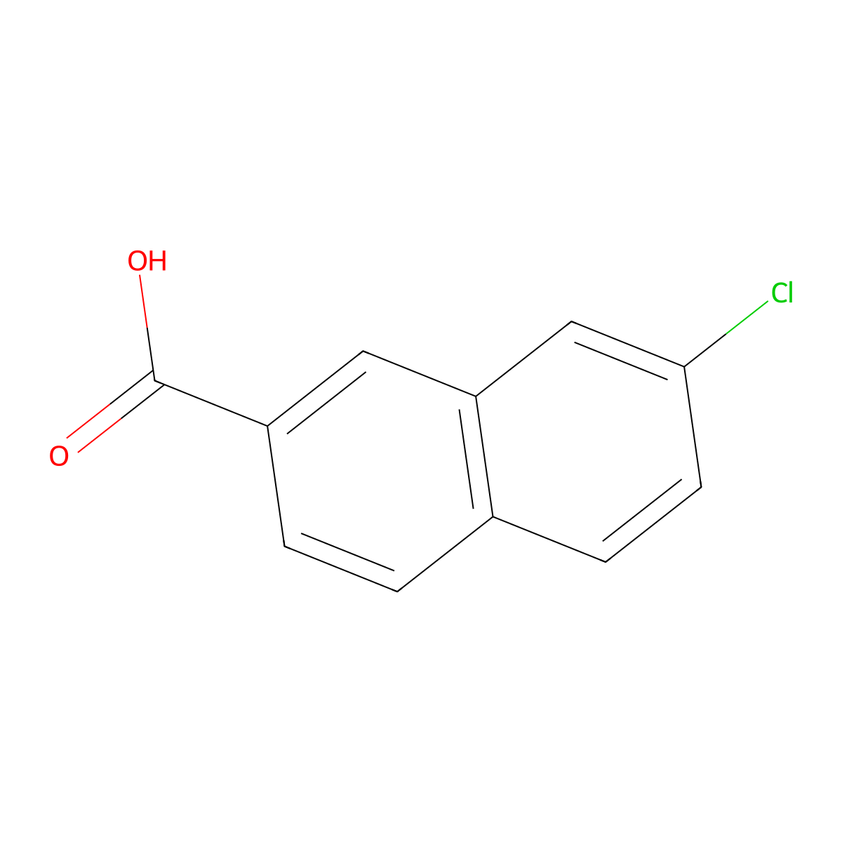 7-Chloro-2-naphthoic acid molecular structure, CAS 5043-12-9