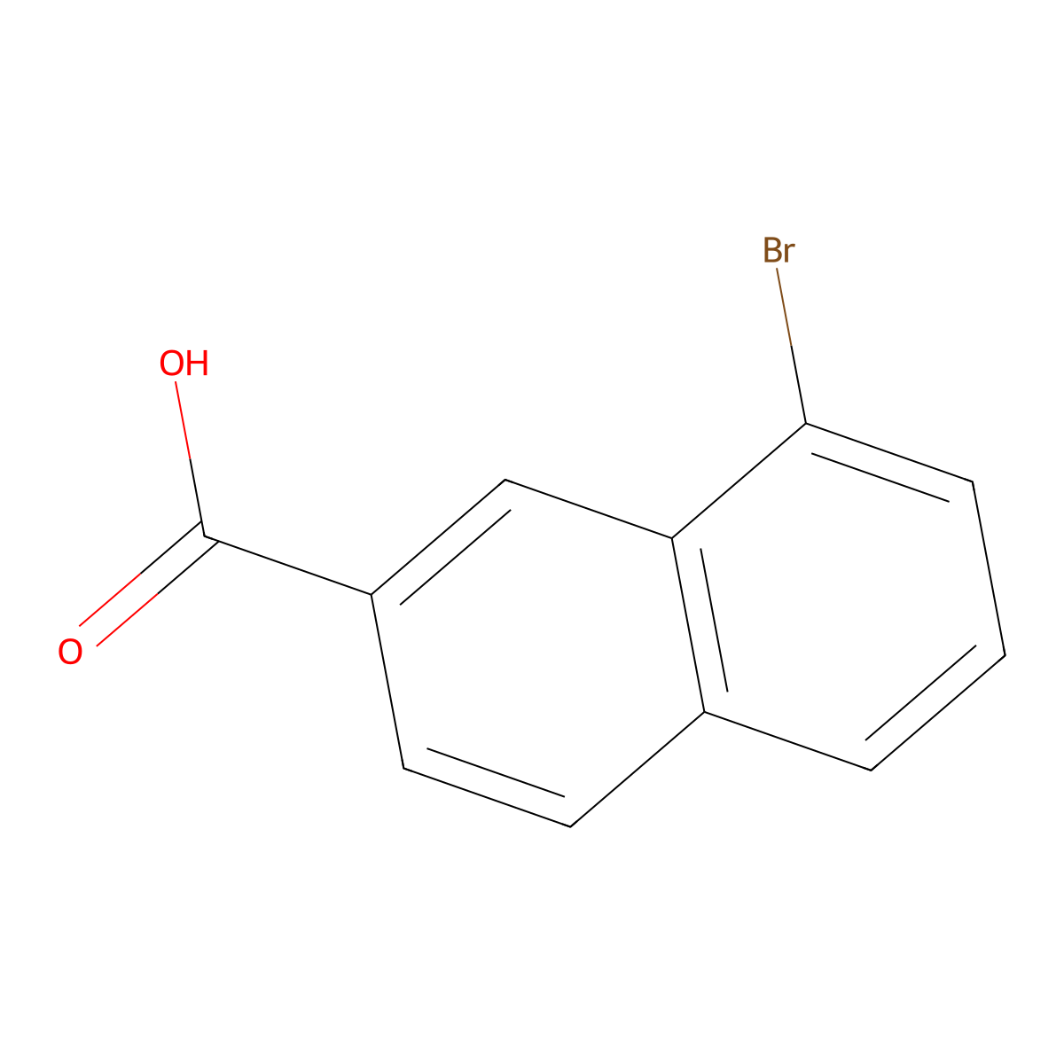 8-Bromonaphthalene-2-carboxylic acid molecular structure, CAS 5043-21-0