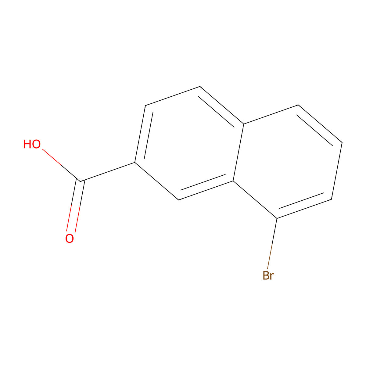 8-Bromonaphthalene-2-carboxylic acid molecular structure, CAS 5043-21-0