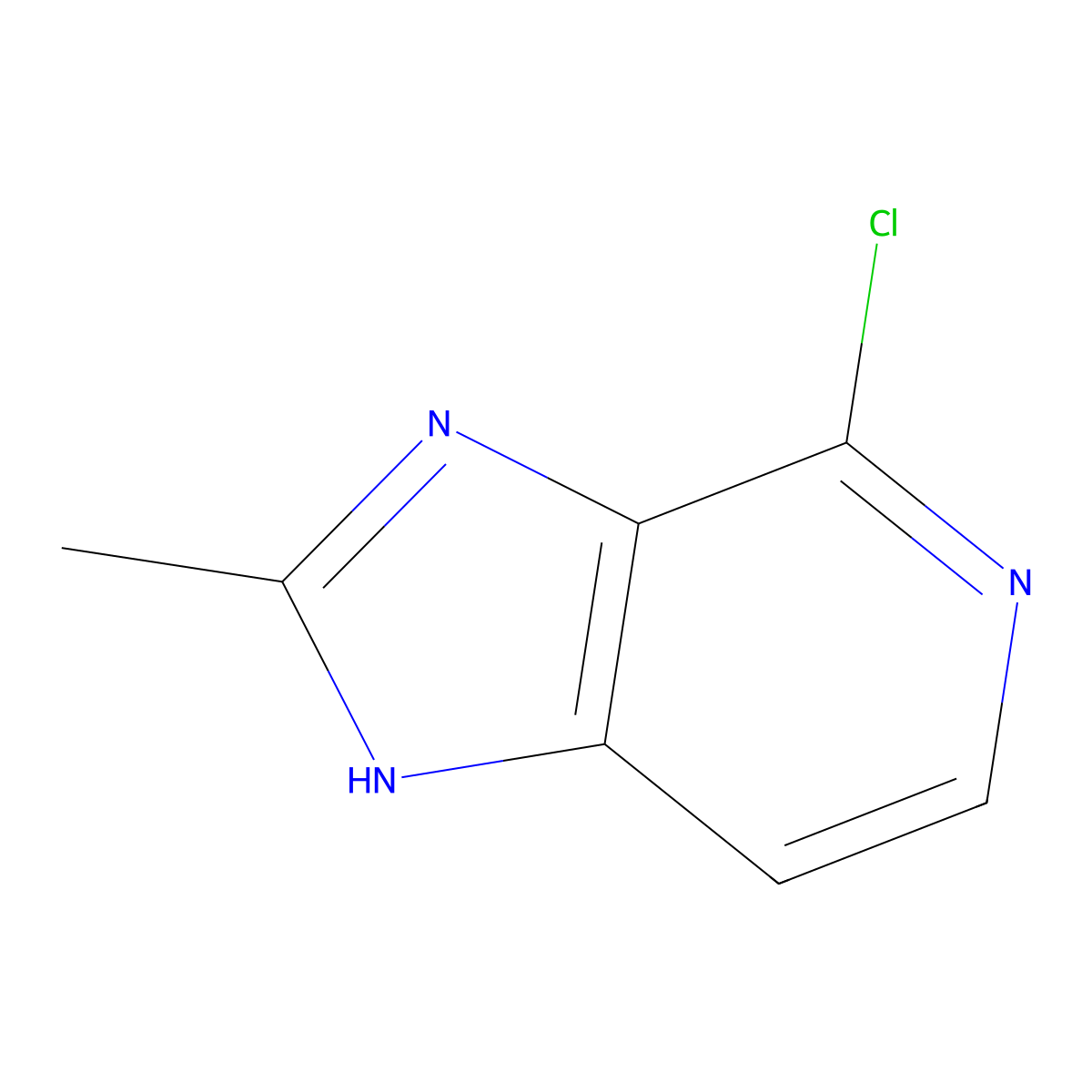 4-Chloro-2-methyl-3H-imidazo[4,5-c]pyridine molecular structure, CAS 50432-65-0