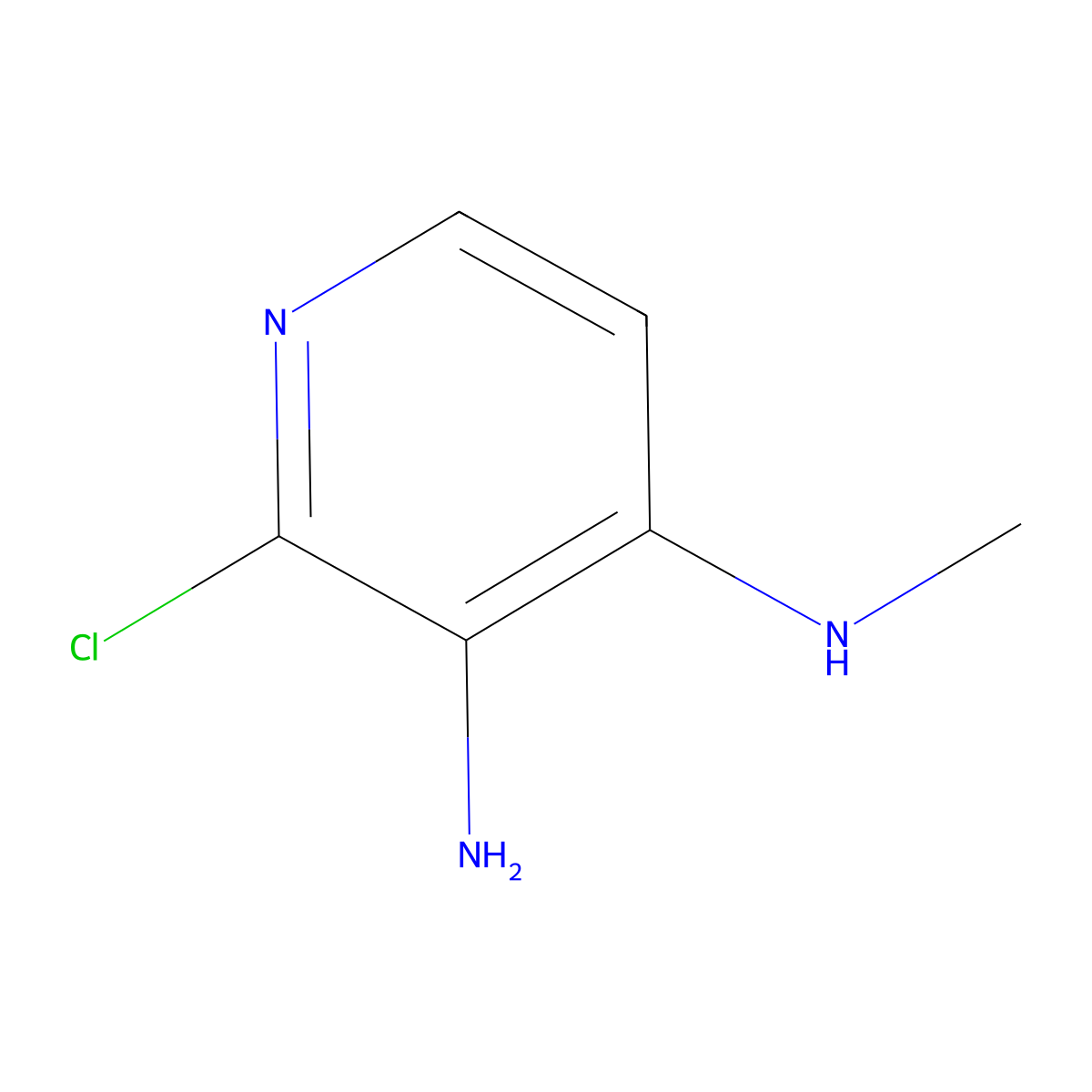 2-Chloro-N4-methylpyridine-3,4-diamine molecular structure, CAS 50432-67-2