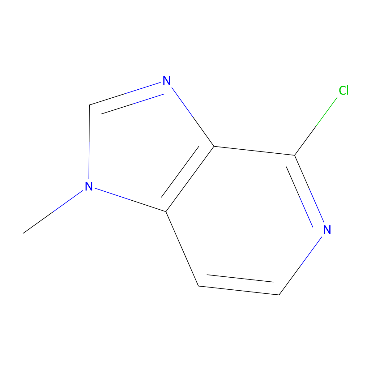 4-chloro-1-methyl-1H-imidazo(4,5-c)pyridine molecular structure, CAS 50432-68-3