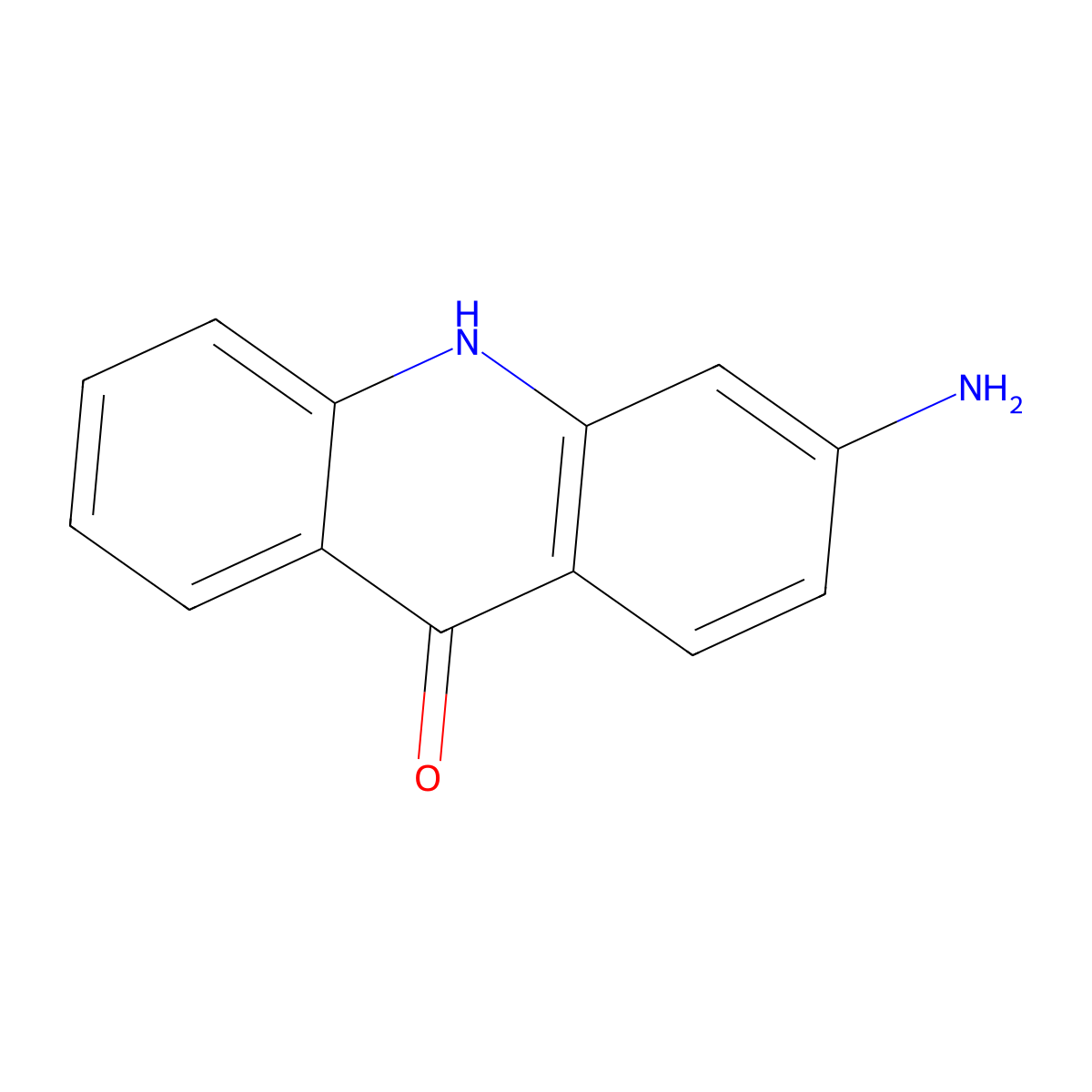 3-aminoacridin-9(10H)-one molecular structure, CAS 50433-64-2