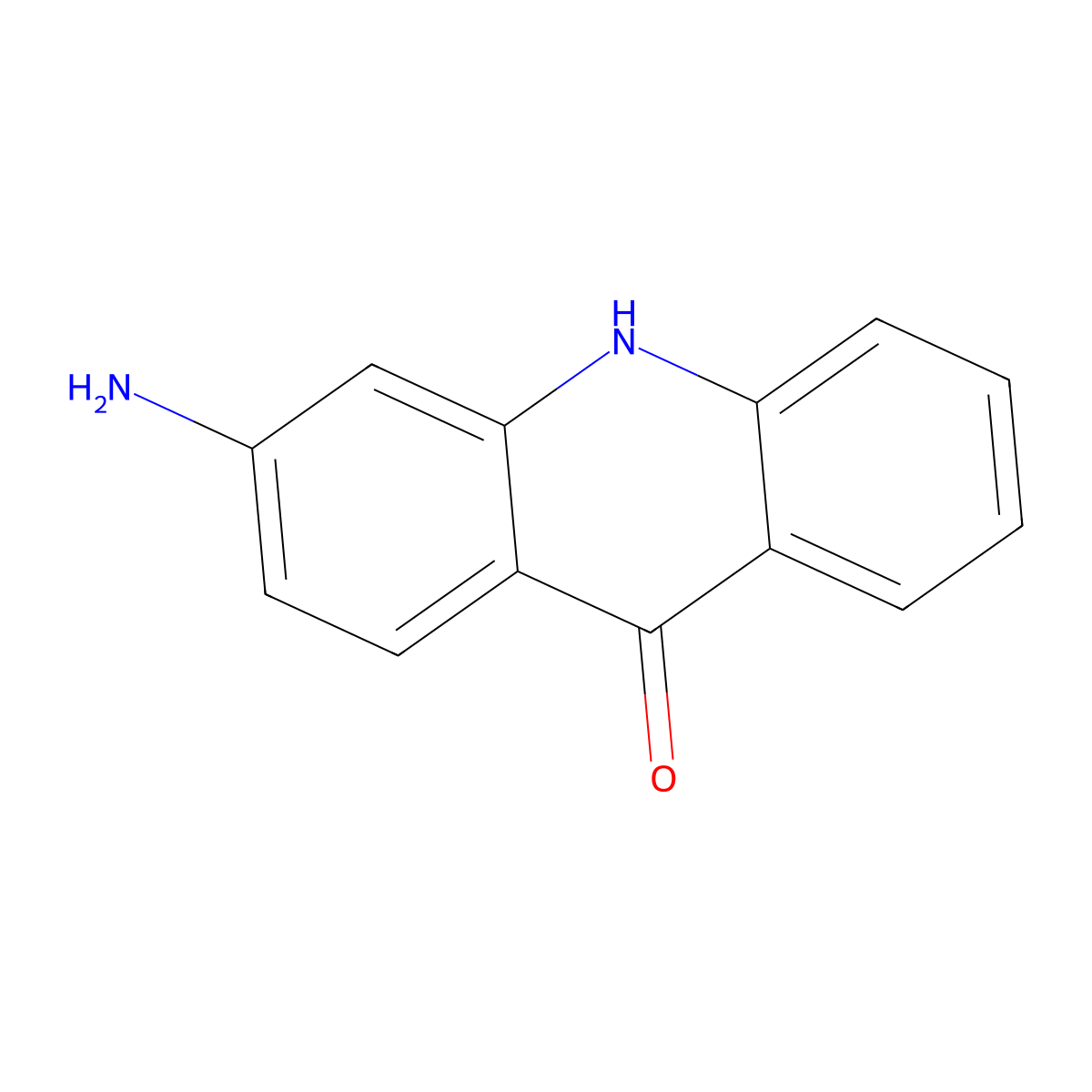 3-aminoacridin-9(10H)-one molecular structure, CAS 50433-64-2