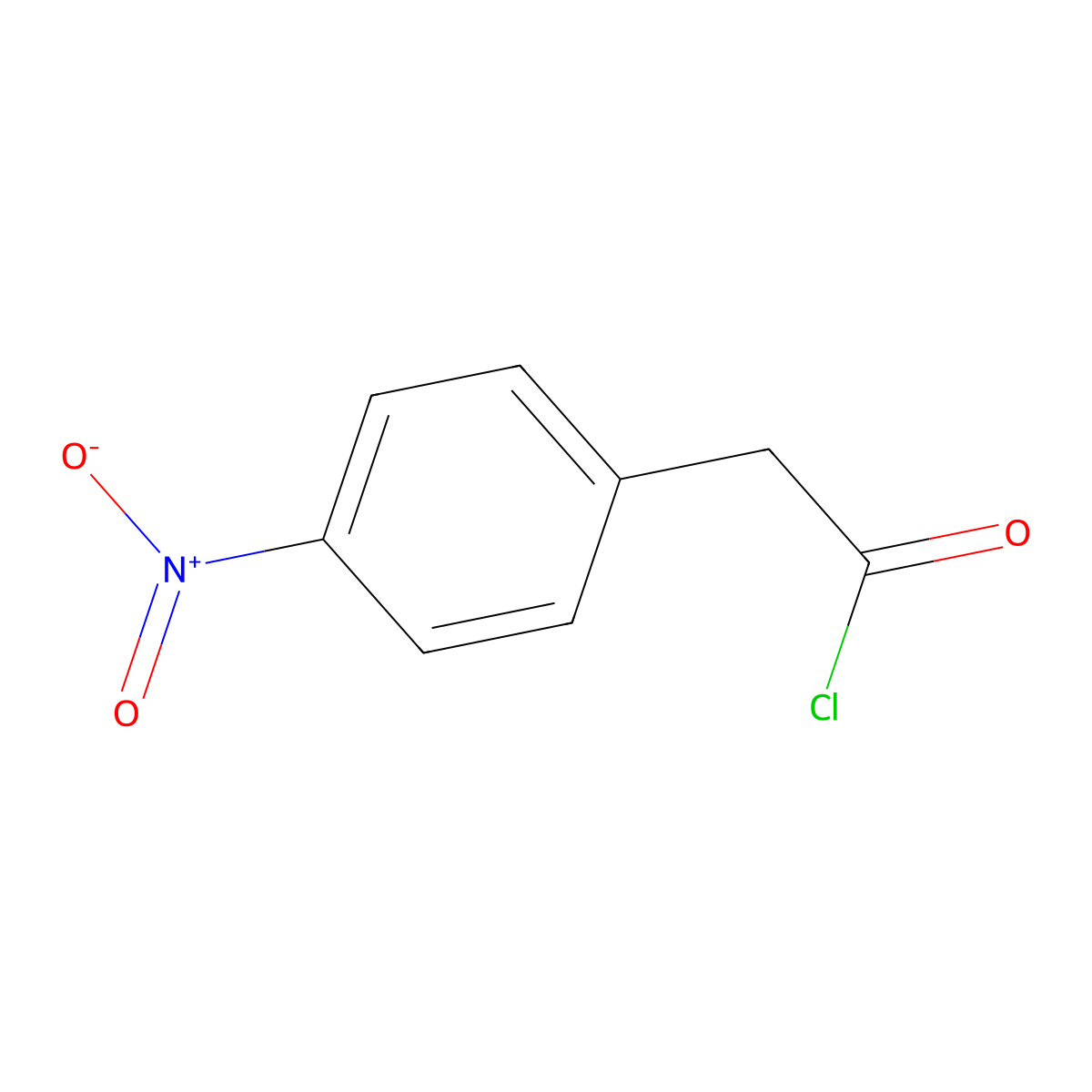 Benzeneacetyl chloride, 4-nitro- molecular structure, CAS 50434-36-1