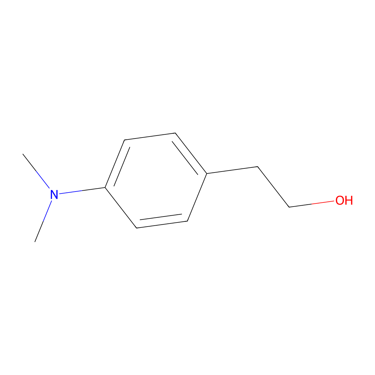N,N-Dimethyl-p-aminophenethanol molecular structure, CAS 50438-75-0