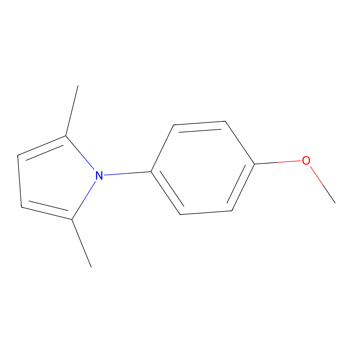 1-(4-Methoxyphenyl)-2,5-dimethyl-1H-pyrrole molecular structure, CAS 5044-27-9