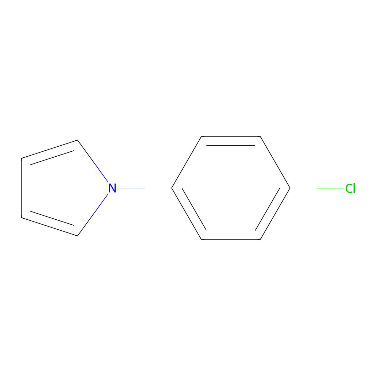 1-(4-Chlorophenyl)-1H-pyrrole molecular structure, CAS 5044-38-2