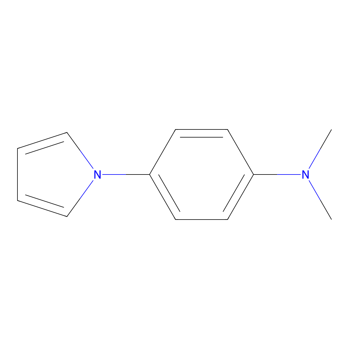 N,N-Dimethyl-4-(1H-pyrrol-1-yl)aniline molecular structure, CAS 5044-40-6