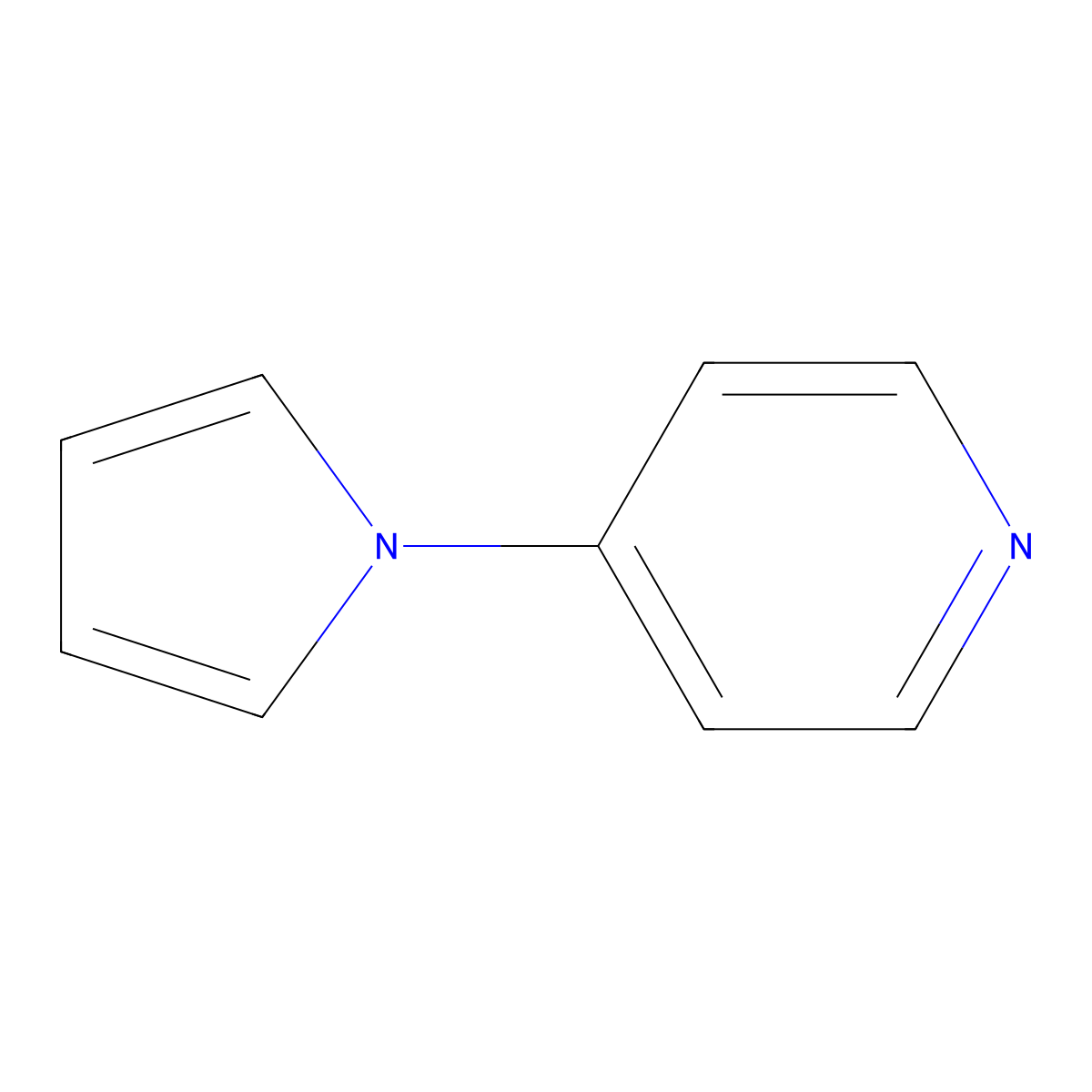 4-(1H-pyrrol-1-yl)pyridine molecular structure, CAS 5044-41-7