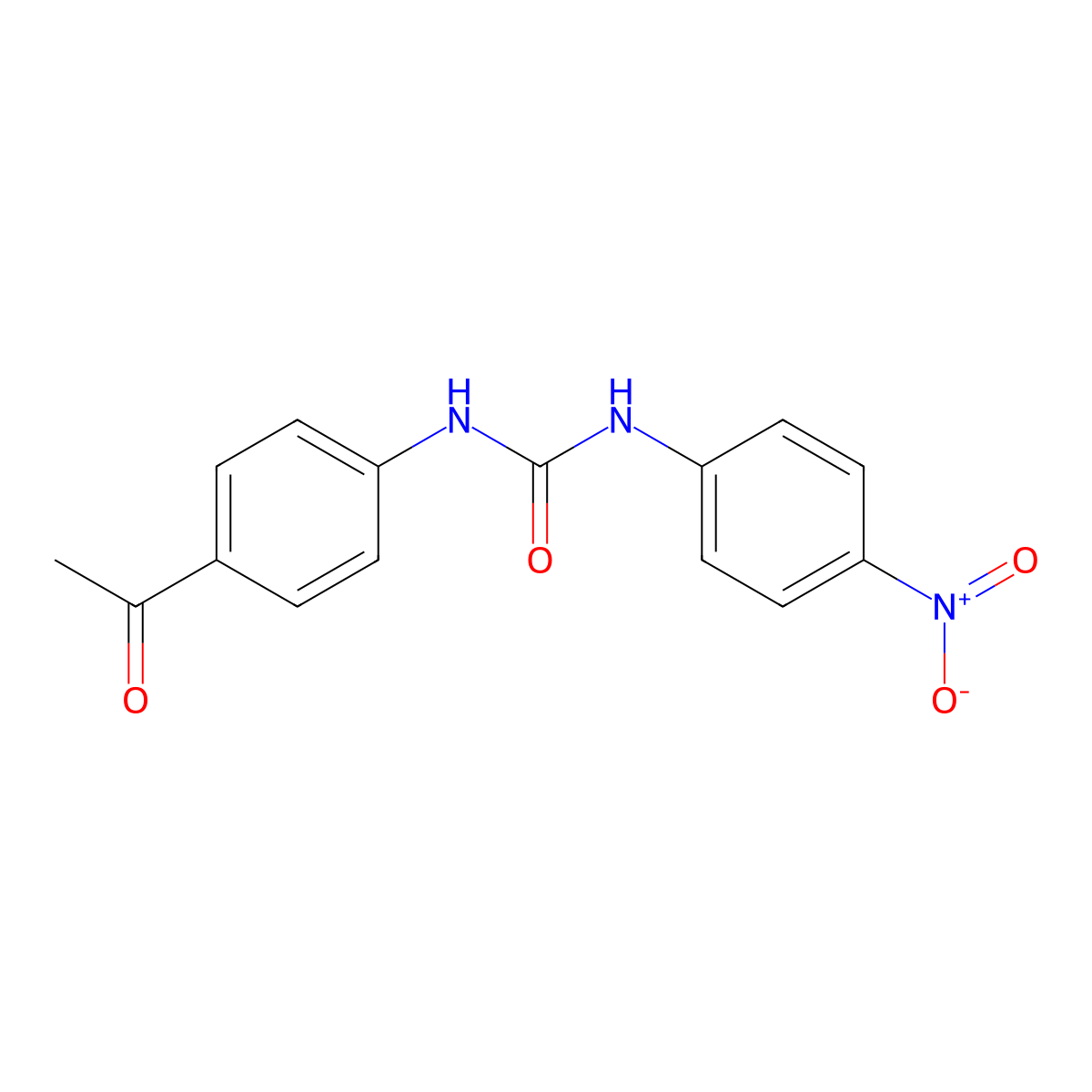 1-(4-Acetylphenyl)-3-(4-nitrophenyl)urea molecular structure, CAS 50440-58-9