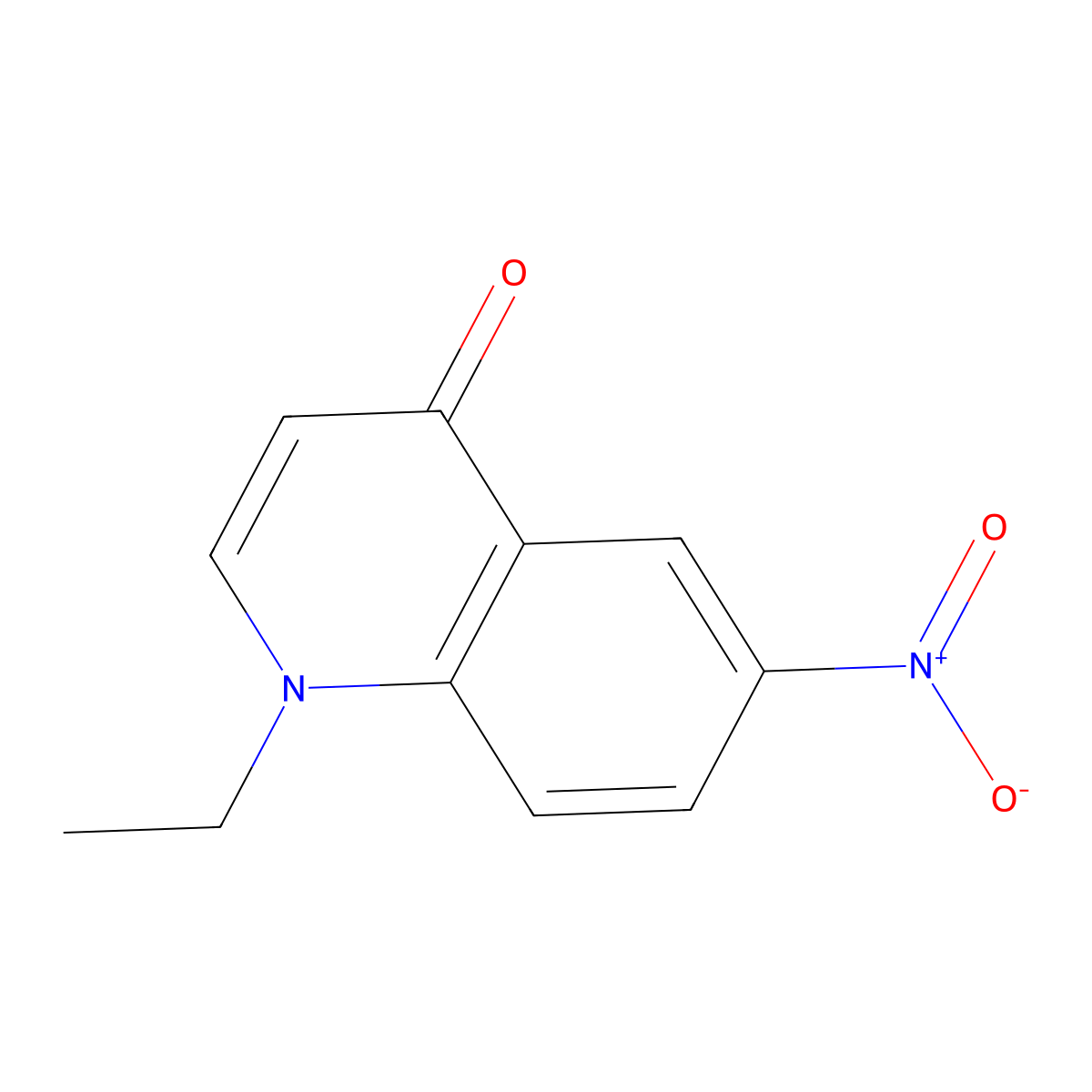 1-Ethyl-6-nitroquinolin-4-one molecular structure, CAS 50440-64-7