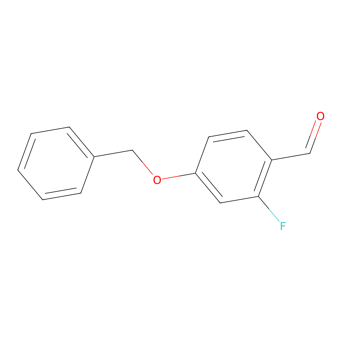4-(Benzyloxy)-2-fluorobenzaldehyde molecular structure, CAS 504414-32-8