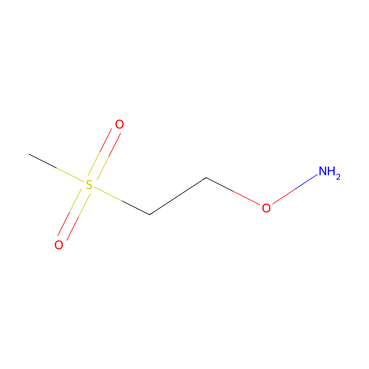 O-[2-(Methanesulfonyl)ethyl]hydroxylamine molecular structure, CAS 504436-74-2