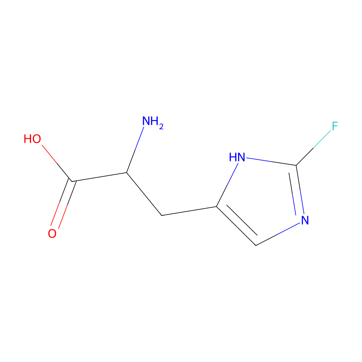 L-2-Fluorohistidine molecular structure, CAS 50444-78-5