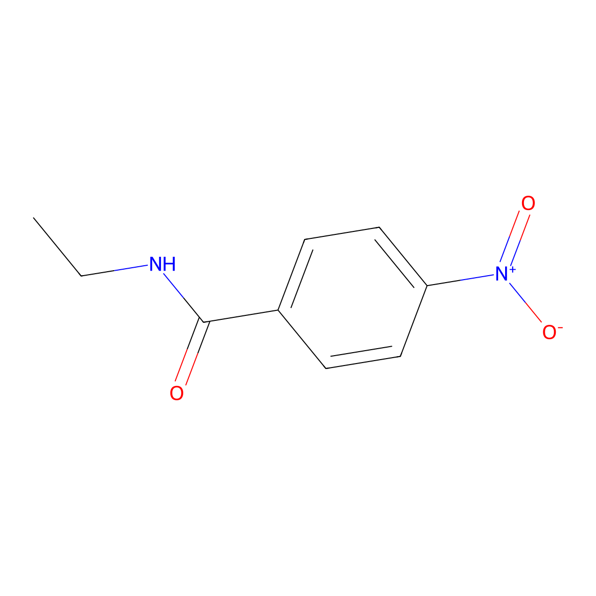 N-ethyl-4-nitrobenzamide molecular structure, CAS 50445-50-6
