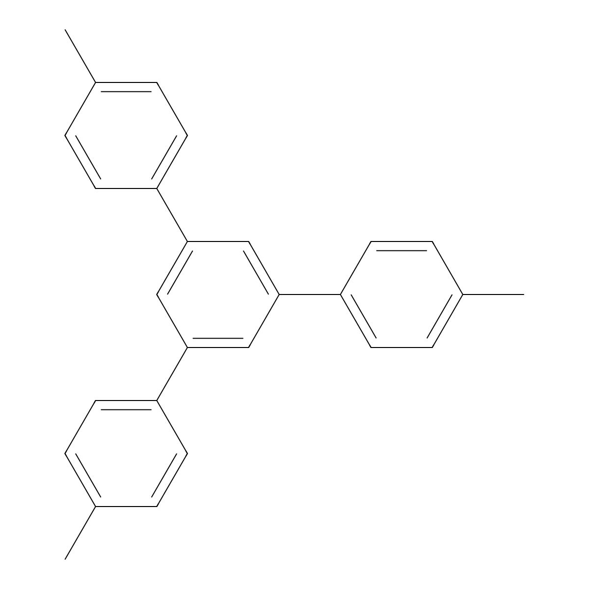 4,4''-Dimethyl-5'-(4-methylphenyl)-1,1':3',1''-terphenyl molecular structure, CAS 50446-43-0