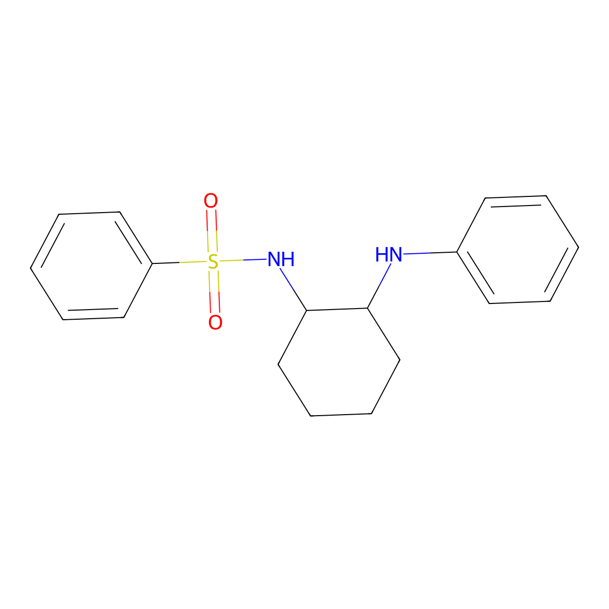 N-(2-anilinocyclohexyl)benzenesulfonamide molecular structure, CAS 50451-12-2