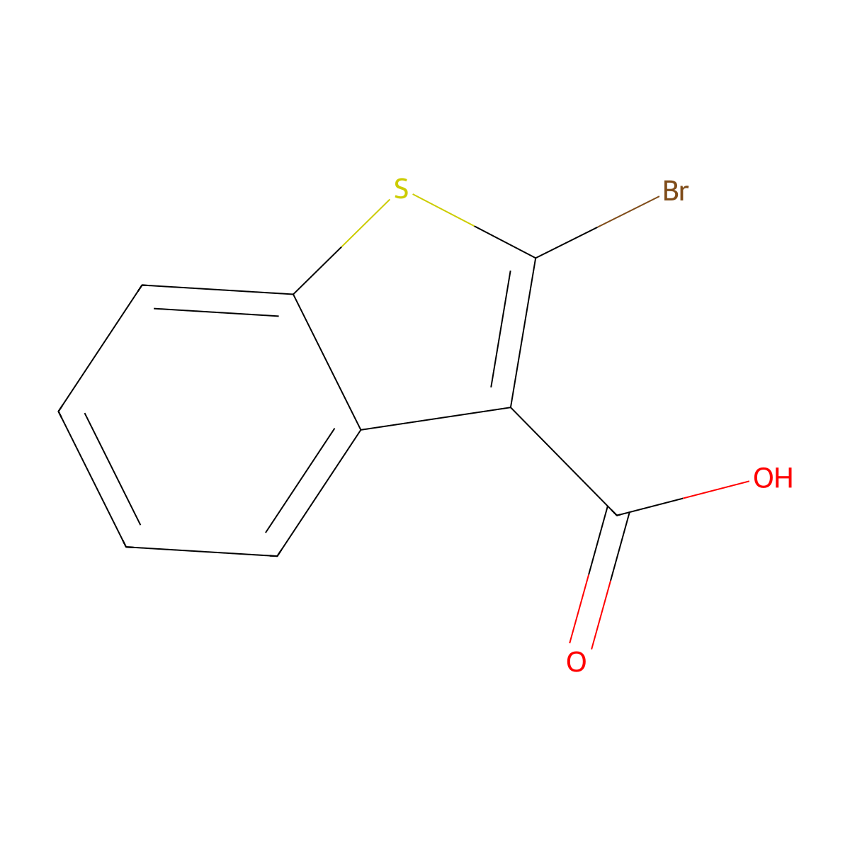 2-Bromo-1-benzothiophene-3-carboxylic acid molecular structure, CAS 50451-89-3