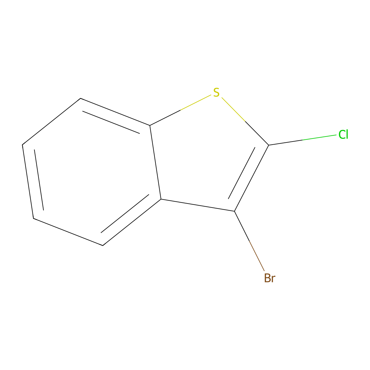3-Bromo-2-chlorobenzo[b]thiophene molecular structure, CAS 50451-90-6